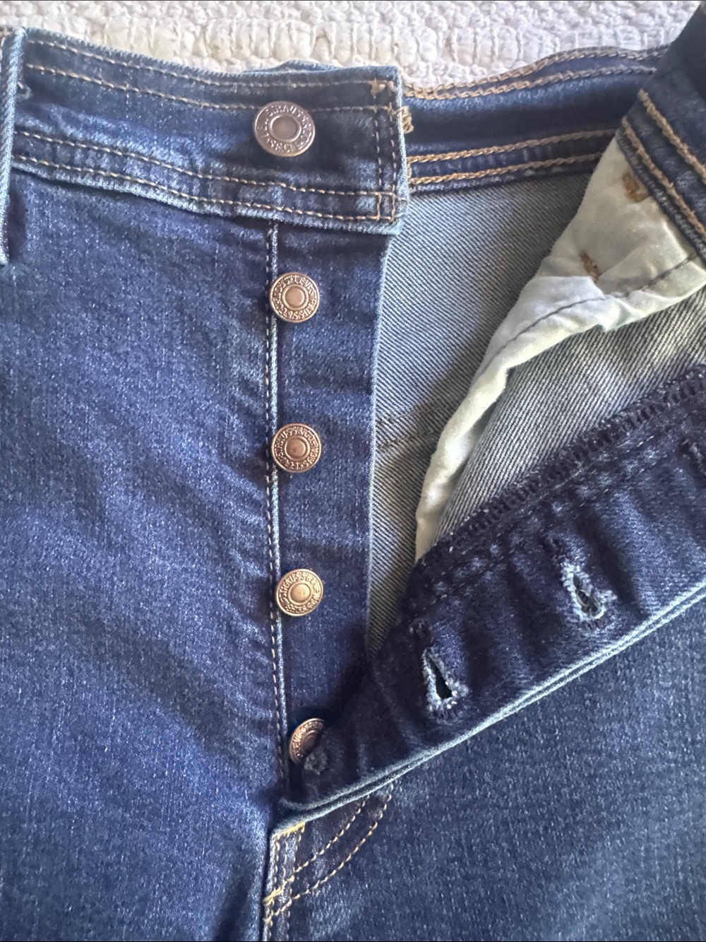Levi’s Ribcage Straight Ankle High-Rise Jeans in Dark Blue Size 27 - Picture 4 of 6